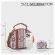 Bohemian Style Two-Piece Shell Tote Bag | Large Capacity Handbag for Work & Commute