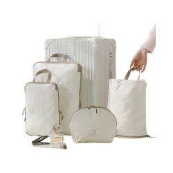 Paisilong Waterproof Compression Packing Cubes Set - 4-Piece Travel Organizer for Clothes & Bras
