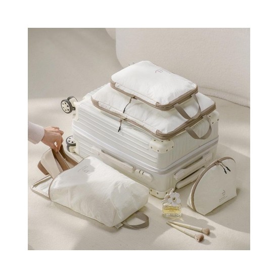 Paisilong Waterproof Compression Packing Cubes Set - 4-Piece Travel Organizer for Clothes & Bras