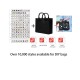 Reusable EVA Tote Bag with DIY Decorative Charms – Waterproof Beach Bag for Women