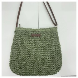 Large Capacity Woven Straw Tote Bag with Zipper | Handmade Crossbody Beach Bag for Women