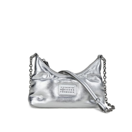 Luxury Quilted Nappa Leather Chain Shoulder Bag | Cloud Pillow Crescent Hobo Bag