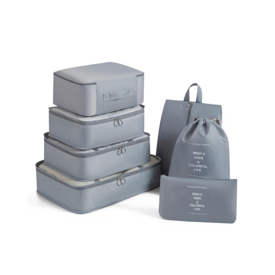 Premium Travel Organizer Set - 7-Piece Thickened Luggage Packing Cubes for Clothes & Accessories