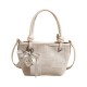 Modern Feminine PU Leather Bucket Bag Handbag With Multiple Carrying Option