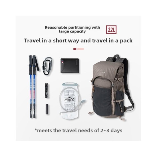 Ultralight Foldable Waterproof Hiking Backpack – Large Capacity Flip-Top Summit Pack for Outdoor Trekking & Travel