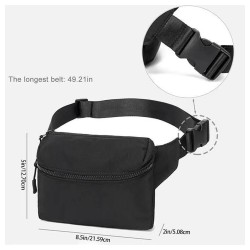 Men Ergonomic Storage Waist Bag Weatherproofed Cycling Hiking Waist Pack