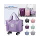 Spinner Wheel Expandable Travel Duffel Bag, Extra-Large Capacity Wet-Dry Separation, Gym & College Student Luggage