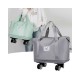 Spinner Wheel Expandable Travel Duffel Bag, Extra-Large Capacity Wet-Dry Separation, Gym & College Student Luggage