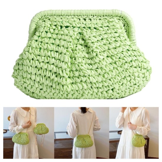 Beach Bags Trendy Bag Crossbody Bag with Detachable Chain Shoulder Bags