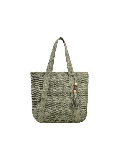 Woven Straw Tote Bag for Women - Large Boho Beach Bag with Single Shoulder Strap