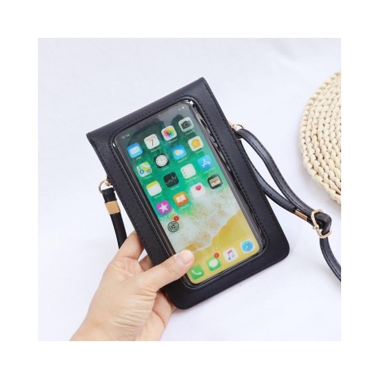 Touchscreen Crossbody Phone Bag for Women, Large Screen Mini Purse with Neck Strap