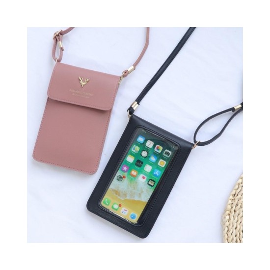 Touchscreen Crossbody Phone Bag for Women, Large Screen Mini Purse with Neck Strap