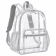 Clear TPU Jelly Backpack for Students, Large Capacity Waterproof School Bag
